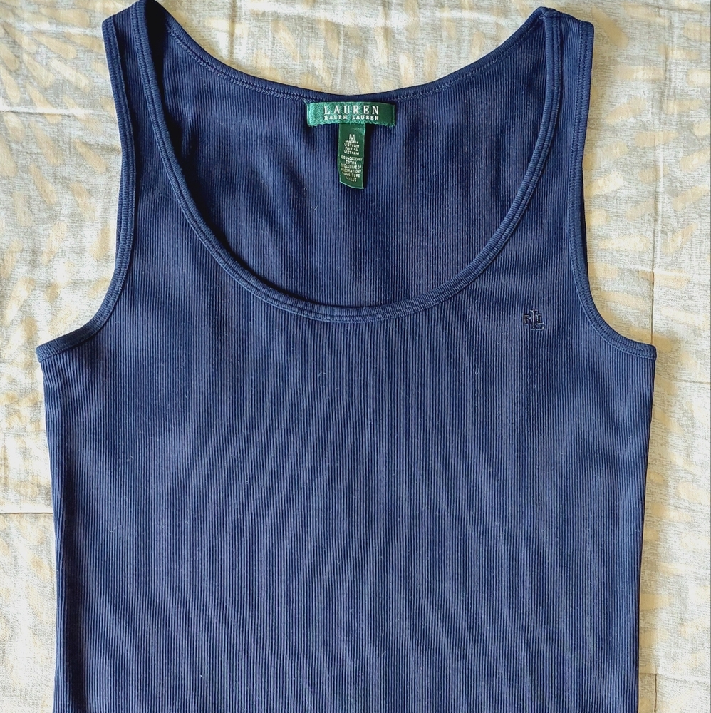Ralph Lauren Women's Blue Tank Top Size M - Picture 9 of 9